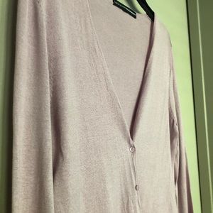 Linda Allen Ellen Tracy Silk Cardigan